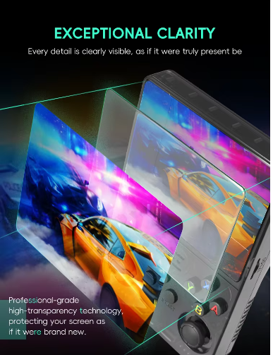 Shield Guard Tempered Glass Screen Protector for Handheld Game Console